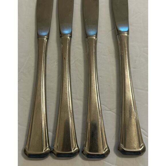 Vtg Oneida Maestro St Leger Aberdeen Stainless Flatware Dinner Knives Set Of 4 - Picture 1 of 7